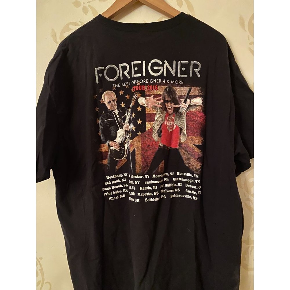 Men's 2XL Foreigner 40th Anniversary 2016 Tour t-S